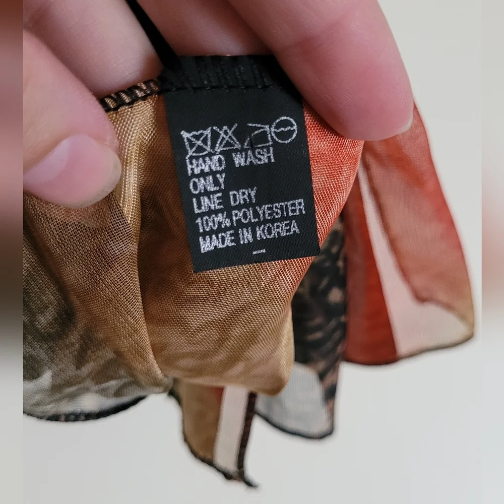 Silky Earthy Colored Palette Scarf